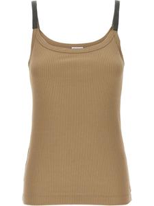 Brunello Cucinelli топ Monile, нейтральный цвет