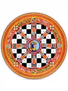 Сервировочная тарелка с принтом Dolce & Gabbana, оранжевый