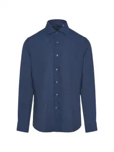 Рубашка на пуговицах Corneliani, синий