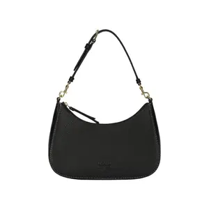 TORY BURCH Кожаная сумка через плечо Полумесяц портативная сумка кроссбоди Классическая женская сумка через плечо черная