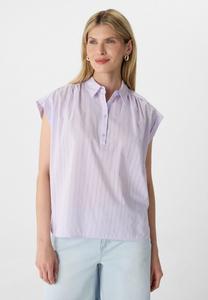 Блуза IM LOOSE FIT MIT STRUKTUR-STREIFEN comma casual identity, фиолетовый