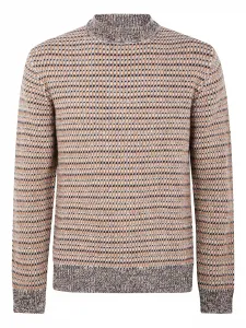 Фактурный свитер из шерсти Zanone, нейтральный
