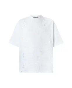 Футболка с фактурным рисунком зебры Roberto Cavalli, белый