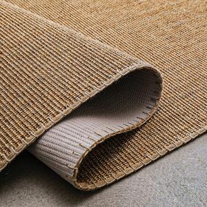 Saipos Ковер 240х320 см из сизаля и джута для гостиной/спальни, в скандинавском стиле, темно-верблюжий, экологичная латексная основа