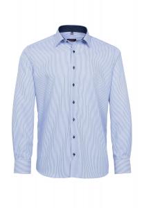 Рубашка из твила Fineliner MODERN FIT ETERNA, синий