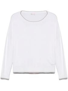 LIU JO топ с люрексом, белый