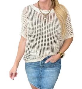 Топ-сетка Coastal Dreams в кремовом цвете One Eleven North