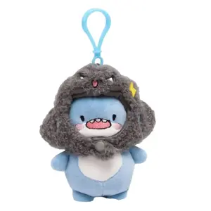 Плюшевый кулон Chubby Shark Dolls высотой 10 см Jinnew, черный