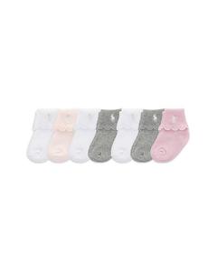 Подарочная коробка с носками для девочек Essential 7 Day Socks - Baby Ralph Lauren, розовый
