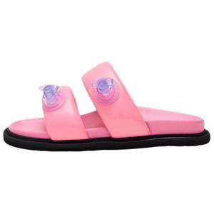 MOSCHINO Тапочки-слайды женские розовые