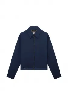 Рубашка-куртка с отделкой логотипом Casablanca, синий