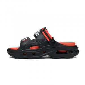 NANJIREN Пляжные сандалии мужские синие/коричневые/зелёные/оранжевые — чёрно-оранжевые, цвет Black Orange