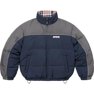 Supreme Реверсивная пуховая куртка, Marine Blue/Navy