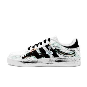 Adidas Neo Брейкнет Дракон Гремит по Миру Амортизирующие, Износостойкие Лоу-топ Скейтборд Кроссовки Мужские Черный - Черный Белый, цвет Black White