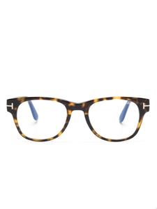 Очки с прозрачными линзами TOM FORD Eyewear, коричневый