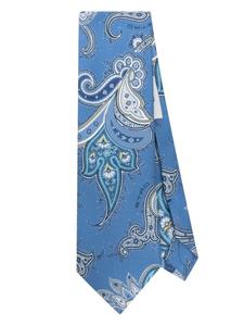 Галстук с узором пейсли ETRO, синий