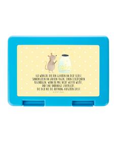 Mr. & Mrs. Panda Коробка для хранения «Мышка и звездочка» с надписью, пастельно-желтого цвета