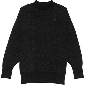 Розовый свитер с ворсовой аппликацией/Черный свитер Женский Pure Black Victoria's Secret, Pure Black/Pure Black