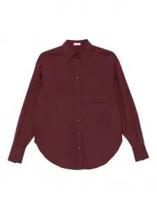 Рубашка с декором Monili Brunello Cucinelli, фиолетовый