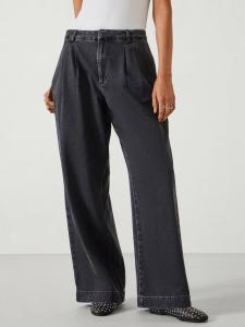 Джинсы lya с широкими штанинами HUSH, цвет Washed Black