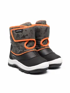 Ботинки B Flanfil с графичным принтом Geox Kids, черный