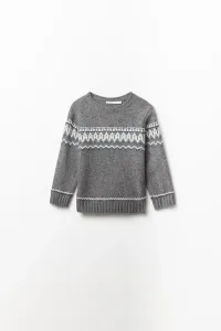 Джерси жаккард Sfera, темно-серый