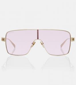 Солнцезащитные очки-маска с декором Gucci