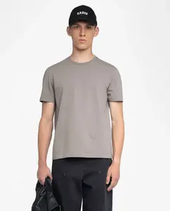 Мужская футболка Tommy с коротким рукавом из хлопка Zadig & Voltaire, серый