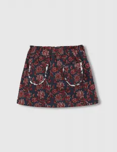 Детская стеганая юбка с принтом Gocco, темно-зеленый