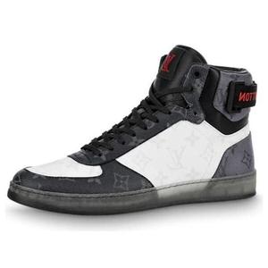 Кроссовки tenis rivoli sneakers 'white monogram ice and dark gray monogram' Louis Vuitton, серый