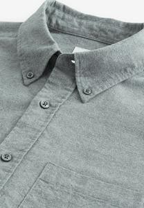 Рубашка BRUSHED OXFORD LONG SLEEVE REGULAR FIT Next, серый