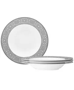 Набор из 4 суповых мисок Infinity graphite, 12 унций, на 4 персоны Noritake, graphite