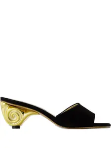 Сандалии Naiade со спиральным каблуком 50 мм Carel Paris, черный