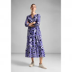 Платье миди STREET ONE из 100% хлопка, синий