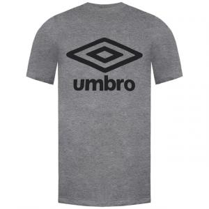 Мужская серая футболка с большим логотипом Umbro, серый