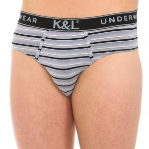 Набор из 3 мужских трусов из дышащей ткани kl3007 Kisses And Love, мультиколор