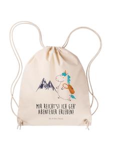 Спортивная сумка с изображением горца-единорога с кремовой надписью Mr. & Mrs. Panda