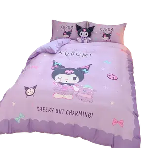 100% Cotton Print Пододеяльник With 100% Cotton Filling Sanrio, 100% Cotton Large (Pocket Pillow) Demon Kuromi