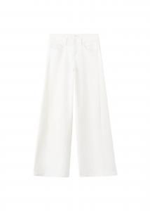 MANGO TEEN Джинсы с широкими штанинами 'Karen' в белом дениме