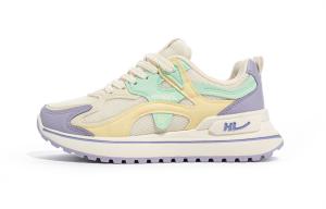 Humanism 1986 Дышащие легкие низкие повседневные туфли для женщин с эффектом увеличения роста бело-фиолетовые, цвет White Purple