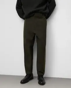 Мужские классические брюки Barrel Fit из хлопка Adolfo Dominguez, хаки