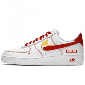 Nike Износостойкие, нескользящие, низкие кроссовки для скейтбординга, унисекс, красные, белые