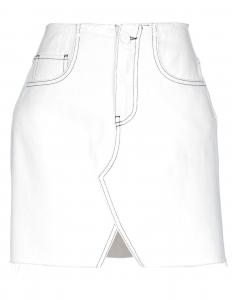 Джинсовая юбка Pinko, белый