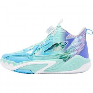 Низкие детские баскетбольные кроссовки Assassin 2.0 с противоскользящей подошвой и износостойким верхом QIAODAN, синий