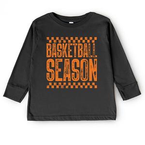 Футболка с длинным рукавом и принтом в клетку для малышей The Juniper Shop, Black