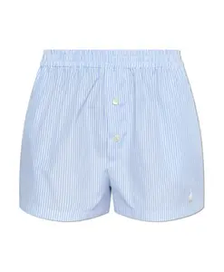 Шорты в стиле нижнего белья Moschino, синий