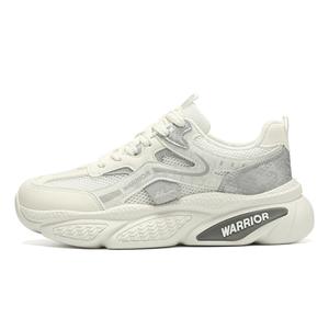 WARRIOR Мужские повседневные кроссовки с амортизирующей подошвой устойчивые к ударам бежево-серые, цвет Beige Gray