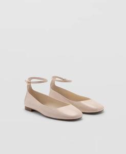 Женские смешанные туфли с подвесками MANGO, бежевый