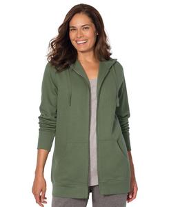 Толстовка на молнии из флиса больших размеров Better Fleece Woman Within, Olive green