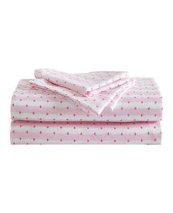 Комплект постельного белья из микрофибры с принтом, 3 предмета, размер Twin Betsey Johnson, Wonderland Stripe